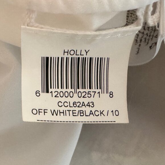 BCBG Maxazria NWT Black and Off White Sleeveless Holly Dress Size 10 - Picture 16 of 16